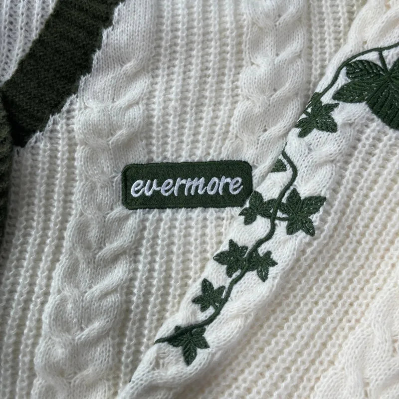 Koi Fish Cardigan Women Vintage Style Koi Carp Embroidery Sweater Female Autumn Winter Turquoise Knitted Cardigans Tops Y2k Girl