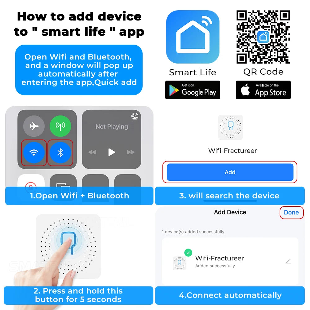 Smart Home Tuya Wifi Smart Switch with Energy Monitor 16A Mini Breaker Automation Module DIY 2Way Control Work with Alexa Google
