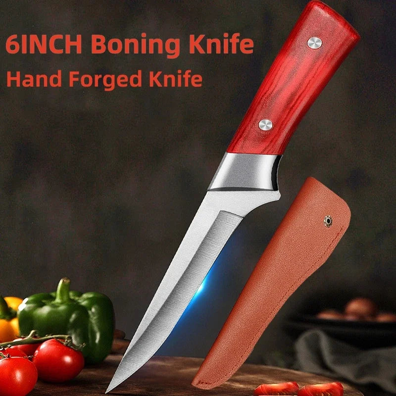 6inch Kitchen Boning Knife for Meat Cutting Stainless Steel Fruit Paring Knife Cut Meat Pork Beef Sheep Knife Kitchen Supplies