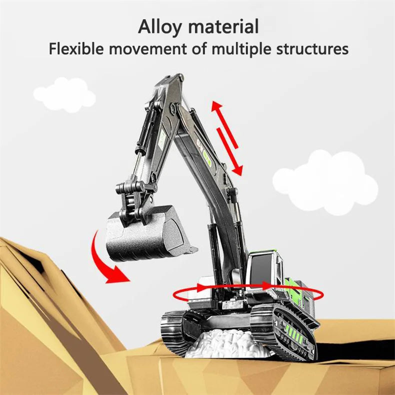 Diecasts Mini Tractor Excavator Crane Bulldozer Toy Boy Car Vehicle Toys Models Dump Truck Alloy+Plastic Education Wholesale