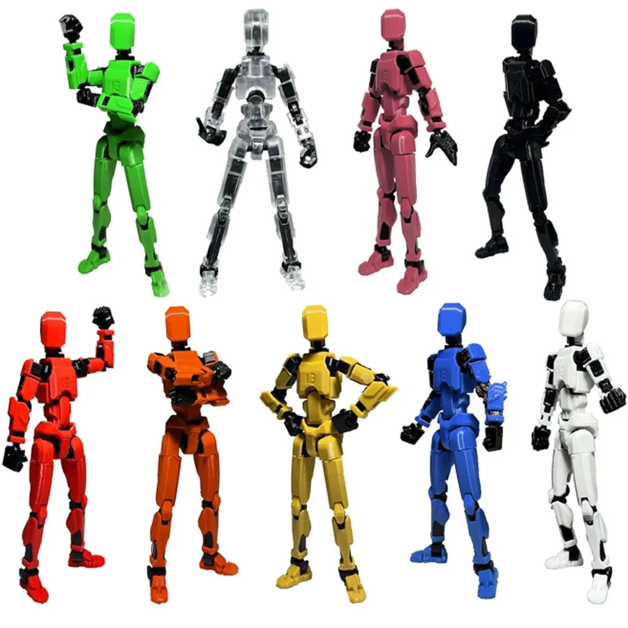1PC Multi-Jointed Movable Shapeshift Robot Titan 13 Action Figures 3D Printed Mannequin Dummy Toys Kids Adults Children Game