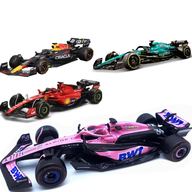 Bburago NEW 2023 McLaren F1 Team Champion Red Bull Racing Heuer RB19 Alpine A523 Formula One Alloy Super Toy Alfa C43 model Car