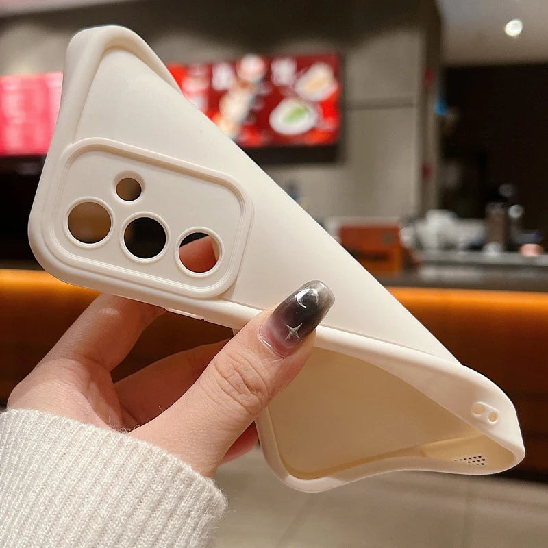 Candy Color Phone Case For Samsung S24 S23 S22 Ultra Plus S21 FE A14 A34 A15 A35 A52 A53 A54 5G Shockproof Soft Silicone Cover