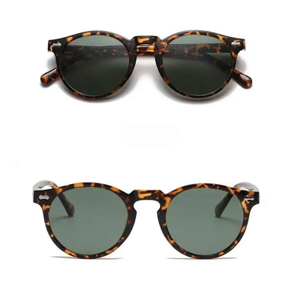 Retro Round Polarized Sunglasses Men Women Fashion Vintage Driving Glasses Outdoor Travel UV400 Shades Goggles Cycling Glasses