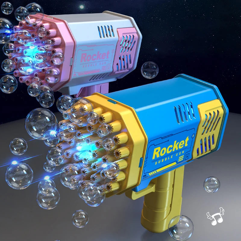 40 hole handheld light bubble gun electric children's bubble outdoor bubble machine toy without battery and bubble water