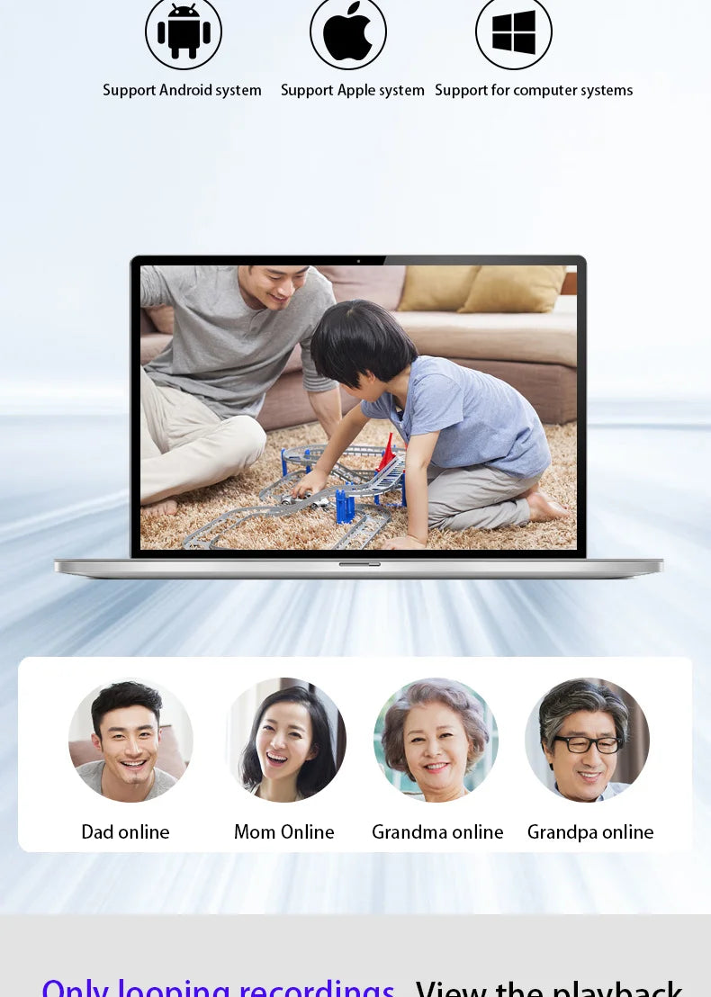 1080P Wifi Bulb E27 Surveillance Camera Full Color Night Vision 360° Rotating Automatic Human Tracking Two-way Talk Smart Home