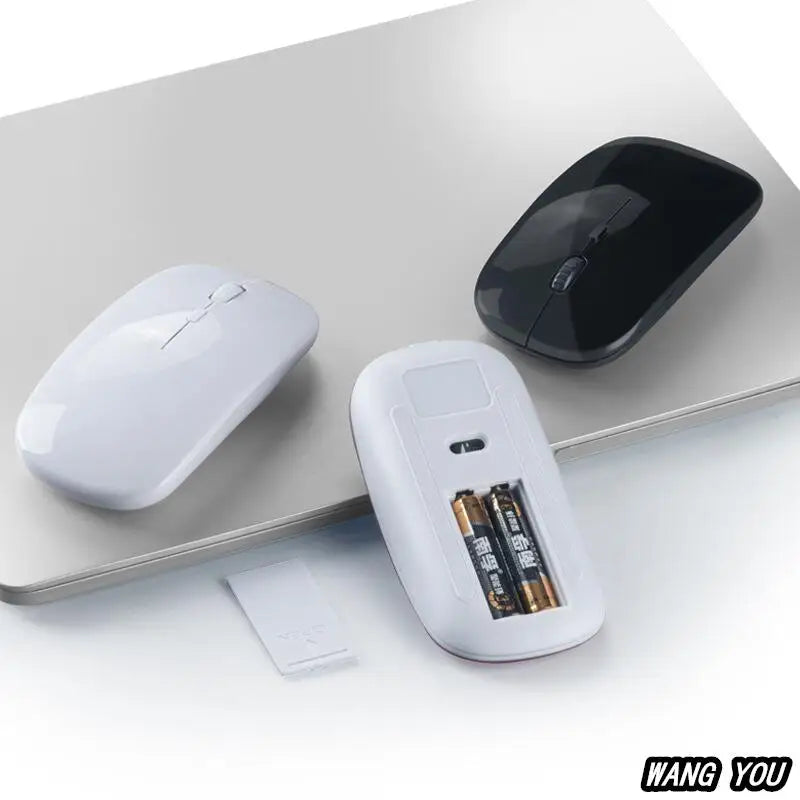 Ultra Thin USB 2.4Ghz Wireless Mouse Wireless Mouse 1600DPI 4 Buttons Cordless Mice for PC Desktop Laptop Windows Computer