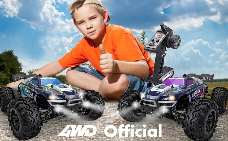 Super Brushless 80KM or 50KM/H 4WD RC Car With LED Remote Control Cars High Speed Drift Racing 4x4 Off Road Truck Kid Adult Toy