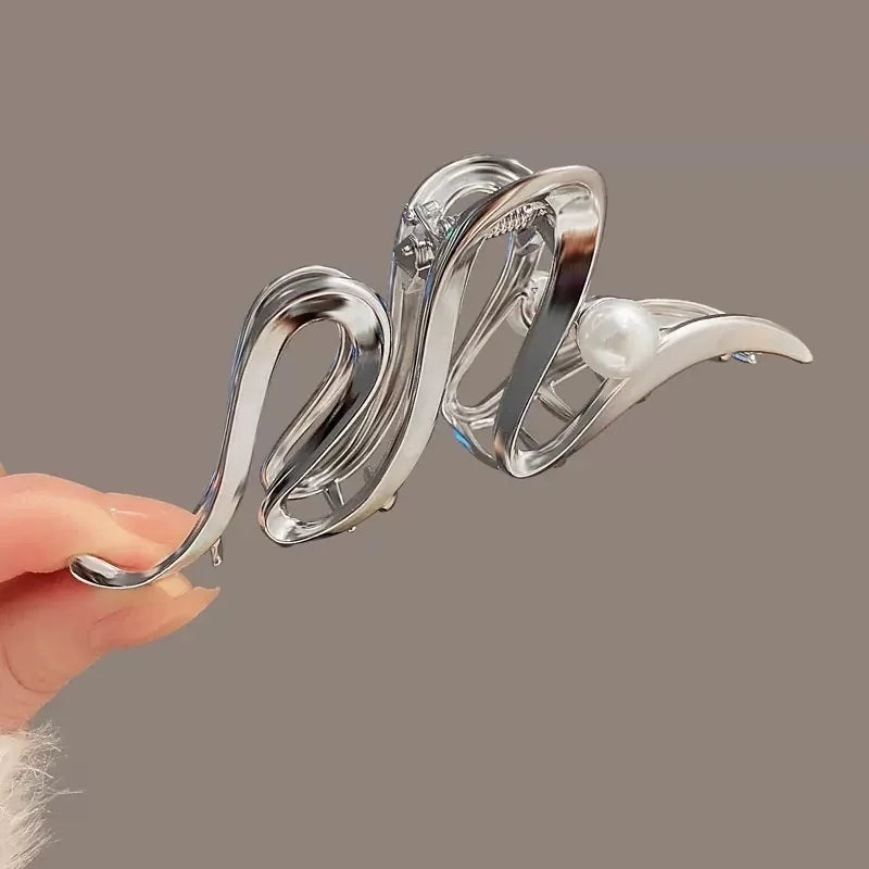 Fashion Geometric Metal Hair Claw Clips for Women Vintage Hair Clamps Crab Headband Hairpin Girls Hair Accessories Headwear