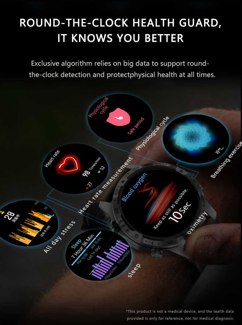 Aolon GT5pro Smart Watch Men 1.6 inch Full Screen HD Bluetooth Call 100+Sport Fitness Tracker Waterproof Smartwatch With compass