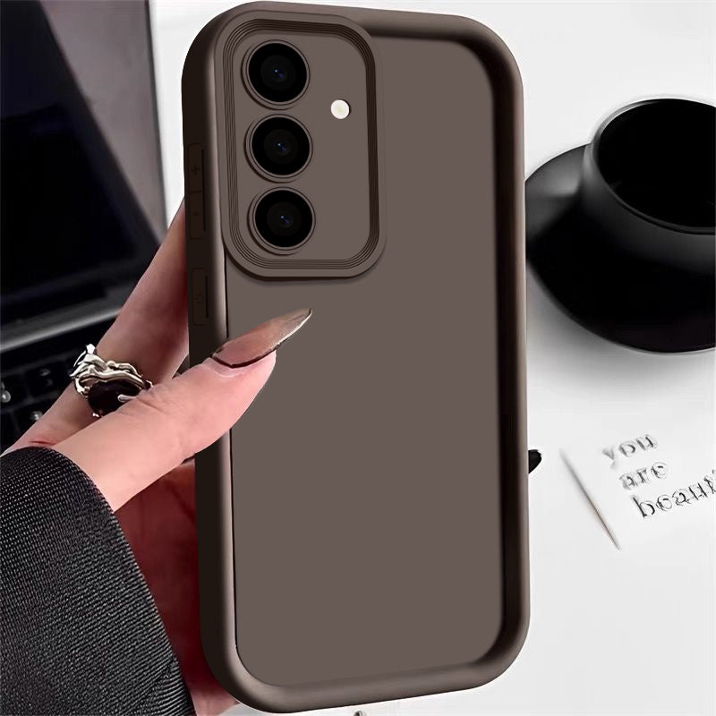 Candy Color Phone Case For Samsung S24 S23 S22 Ultra Plus S21 FE A14 A34 A15 A35 A52 A53 A54 5G Shockproof Soft Silicone Cover
