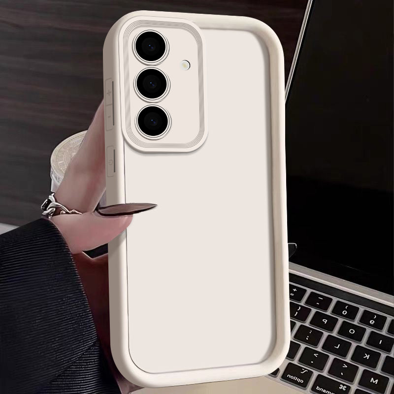 Candy Color Phone Case For Samsung S24 S23 S22 Ultra Plus S21 FE A14 A34 A15 A35 A52 A53 A54 5G Shockproof Soft Silicone Cover