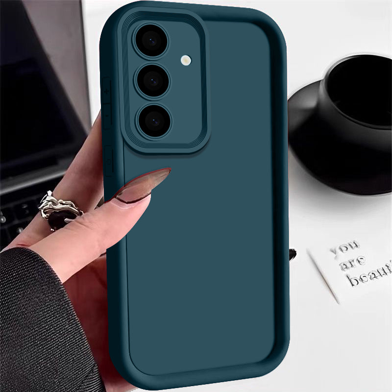Candy Color Phone Case For Samsung S24 S23 S22 Ultra Plus S21 FE A14 A34 A15 A35 A52 A53 A54 5G Shockproof Soft Silicone Cover