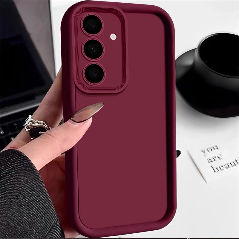 Candy Color Phone Case For Samsung S24 S23 S22 Ultra Plus S21 FE A14 A34 A15 A35 A52 A53 A54 5G Shockproof Soft Silicone Cover