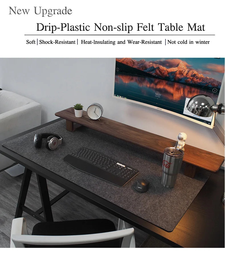 Cushion Large XXL gaming mouse pad Computer Desk Mat Table Keyboard Wool Felt Laptop Desk Non-slip deskpad Mousepad
