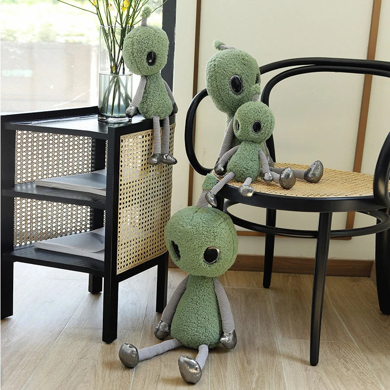 38-68cm Science Fiction Movie Figure Alien Strange Plush Toy Soft Planet Creature ET Stuffed Doll Kids Cartoon Unique Ugly Gift