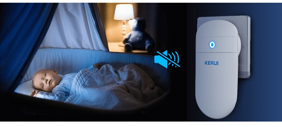 KERUI M518 Wireless Doorbell Self Power Generation 52 Songs Smart Home Security Welcome Chimes Door Bell Mini Button LED Light