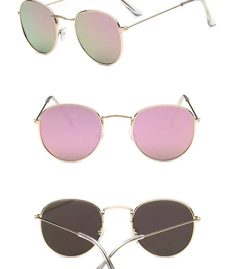 LeonLion 2023 Round Retro Sunglasses Men Round Vintage Glasses for Men/Women Luxury Eyewear Men Metal Lunette Soleil Homme UV400