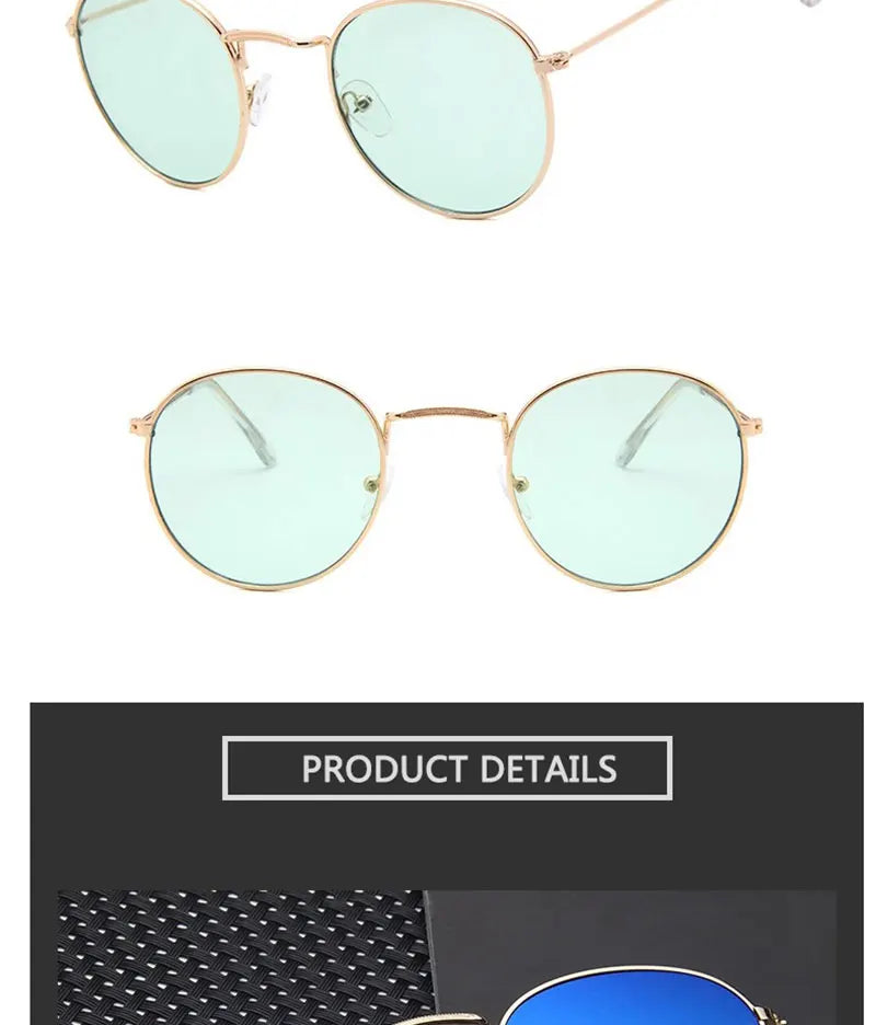 LeonLion 2023 Round Retro Sunglasses Men Round Vintage Glasses for Men/Women Luxury Eyewear Men Metal Lunette Soleil Homme UV400