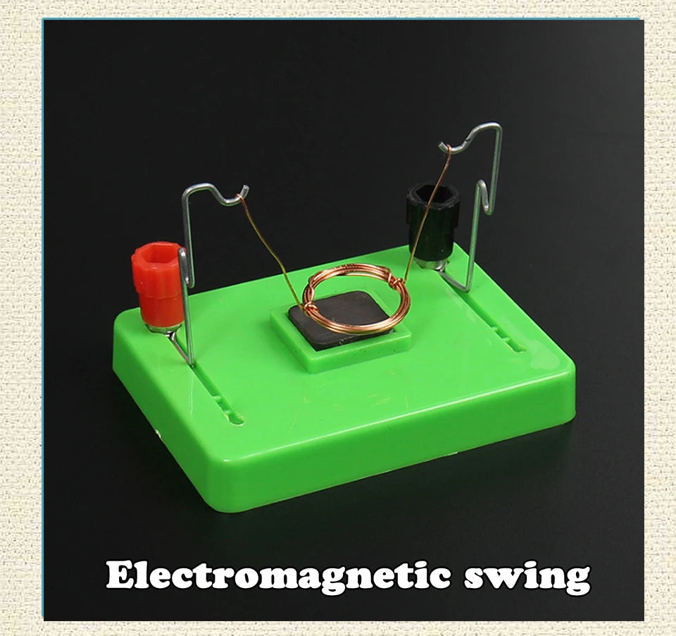 DIY DC Electrical Motor Model electromagnetic swing Physics Experiment Aids Children Educational Students Toy School Science