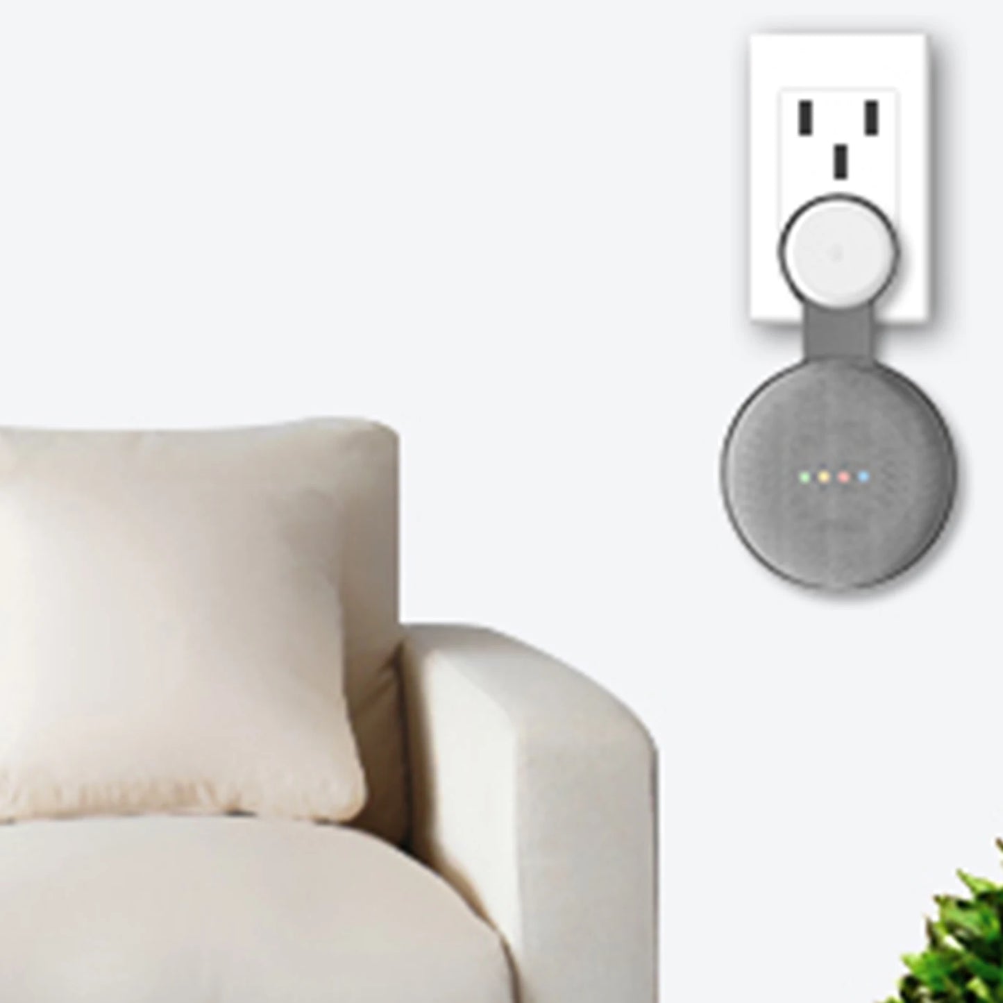 Hot! Wall Mount for Google Home Mini Nest Mini Holder Voice Assistant Smart Home Bracket Kitchen Bedroom Bathroom