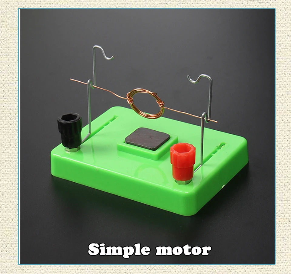 DIY DC Electrical Motor Model electromagnetic swing Physics Experiment Aids Children Educational Students Toy School Science