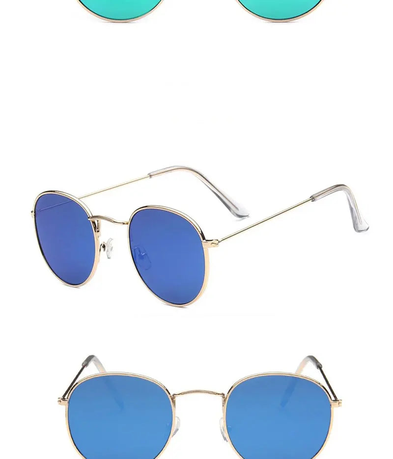 LeonLion 2023 Round Retro Sunglasses Men Round Vintage Glasses for Men/Women Luxury Eyewear Men Metal Lunette Soleil Homme UV400
