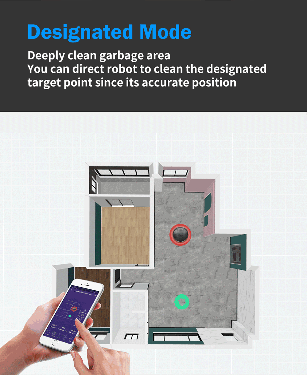 Robot Vacuum Cleaner ABIR X6 , 6000PA Suction, Smart Eye System,APP Virtual Barrier,Smart Home Appliance,Auto Floor Mopping