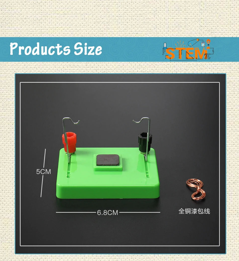 DIY DC Electrical Motor Model electromagnetic swing Physics Experiment Aids Children Educational Students Toy School Science