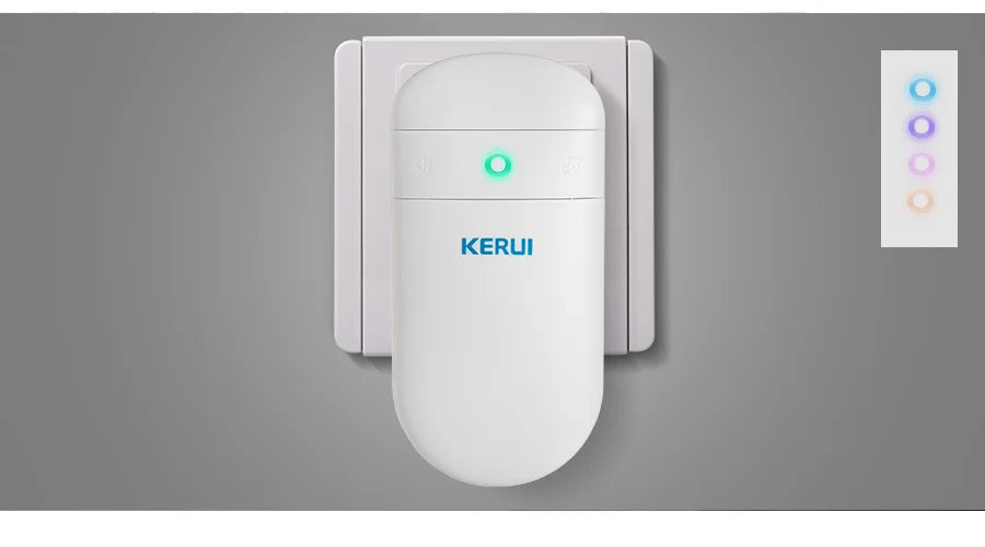 KERUI M518 Wireless Doorbell Self Power Generation 52 Songs Smart Home Security Welcome Chimes Door Bell Mini Button LED Light