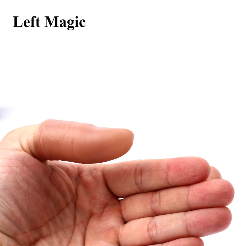 5 Pcs Soft Thumb Tip Finger Fake Magic Trick Close Up Vanish Appearing Finger Trick Props Toy Funny Prank Party
