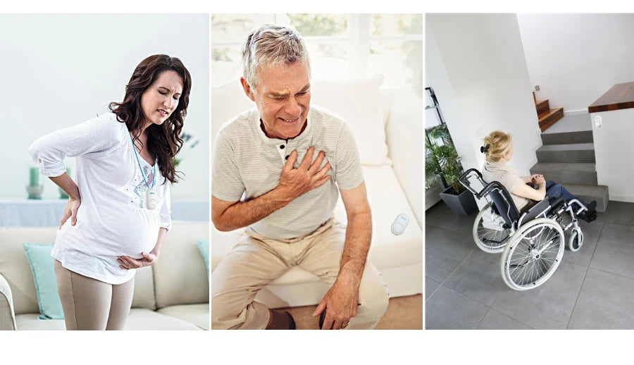 KERUI M518 Wireless Doorbell Self Power Generation 52 Songs Smart Home Security Welcome Chimes Door Bell Mini Button LED Light