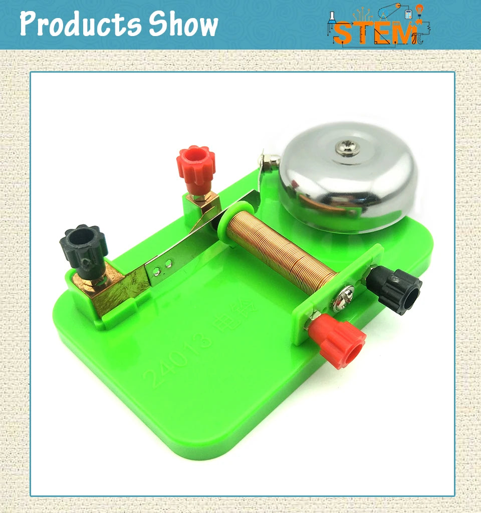 Electrical Trembler Bell Model Science Experiments Developmental Kids Toy nvention Education Toys Children Teaching equipment