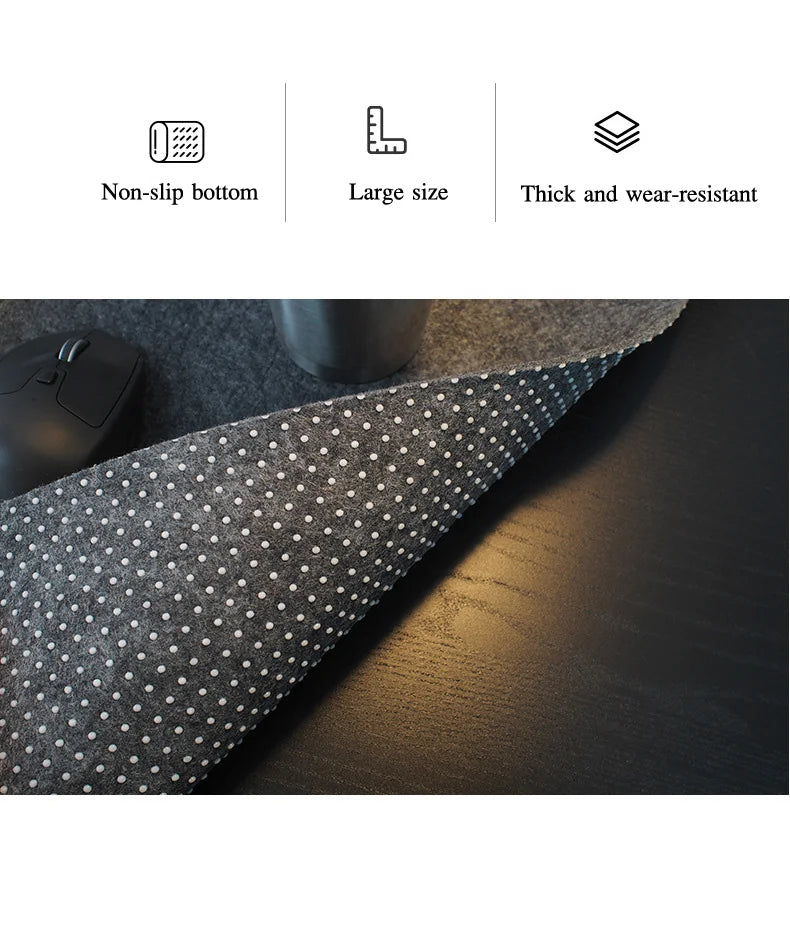 Cushion Large XXL gaming mouse pad Computer Desk Mat Table Keyboard Wool Felt Laptop Desk Non-slip deskpad Mousepad