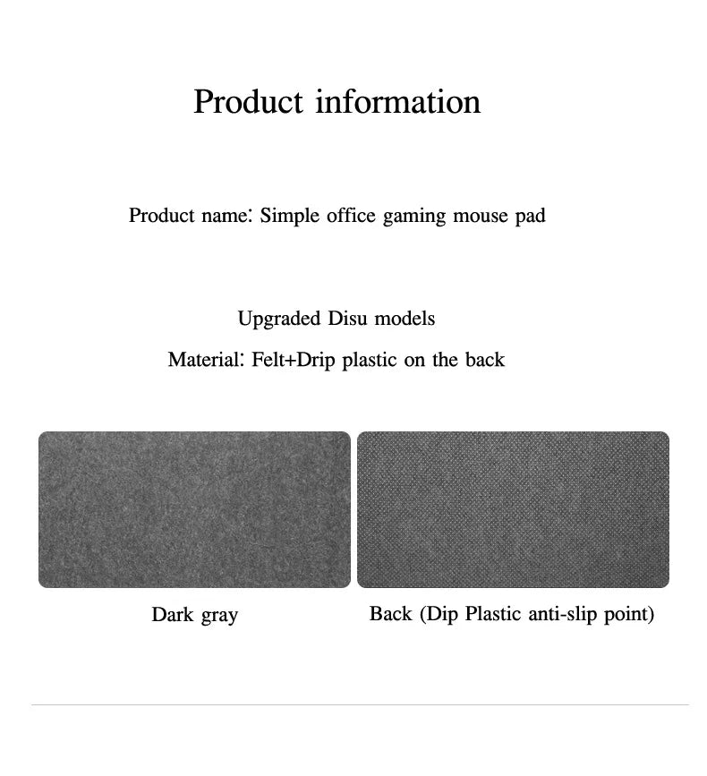 Cushion Large XXL gaming mouse pad Computer Desk Mat Table Keyboard Wool Felt Laptop Desk Non-slip deskpad Mousepad