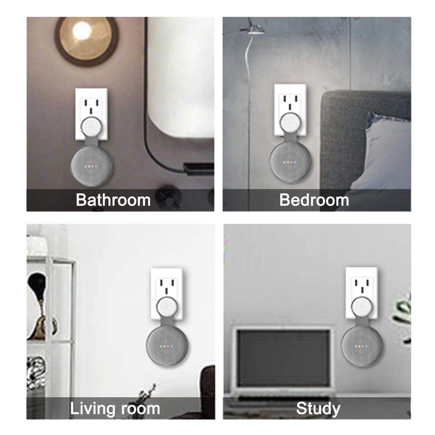 Hot! Wall Mount for Google Home Mini Nest Mini Holder Voice Assistant Smart Home Bracket Kitchen Bedroom Bathroom