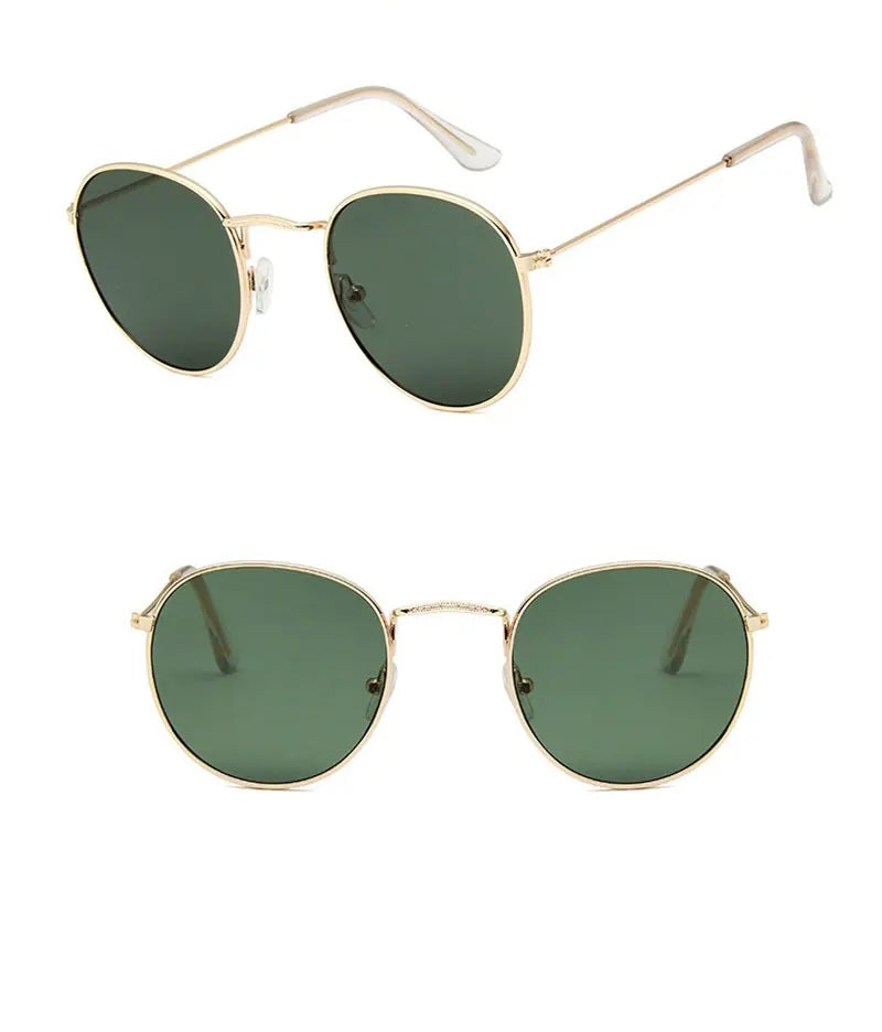 LeonLion 2023 Round Retro Sunglasses Men Round Vintage Glasses for Men/Women Luxury Eyewear Men Metal Lunette Soleil Homme UV400