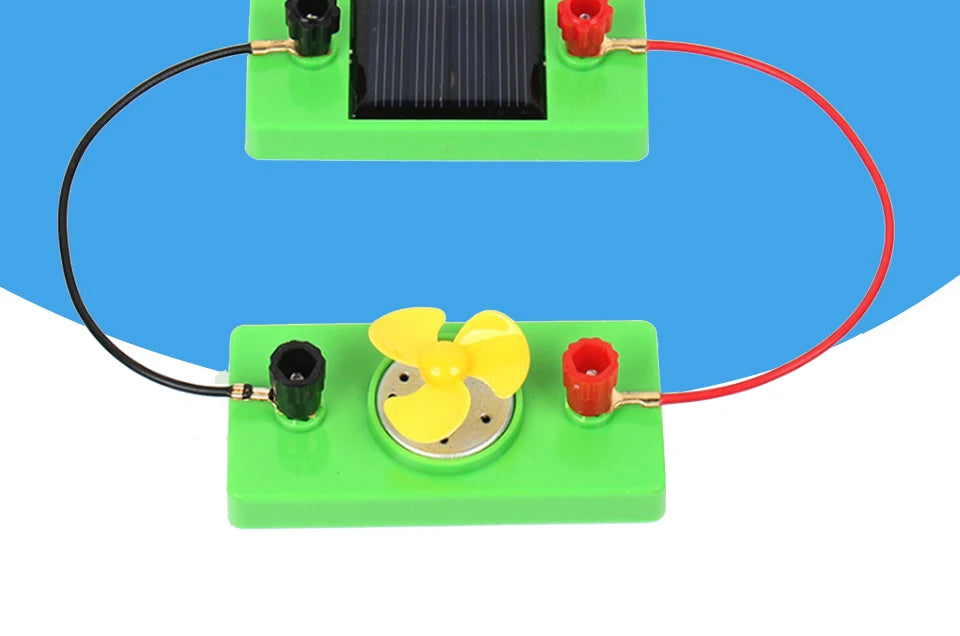 Solar Panel Physical Science Experiment Teaching Tools Educational Kids Toy Basic Circuit Electricity Learning Physics Toys Gift