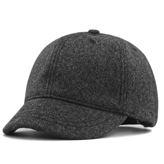 Men Winter Short Brim Wool Felt Big Size Baseball Cap Lady Spring and Summer Cotton Large Size Sport Sun Caps 56-60cm 60-65cm