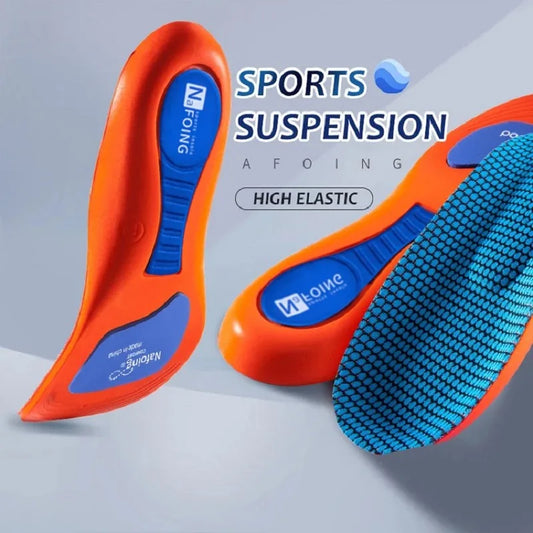 1 Pair New Sports Elasticity Insoles Elasticity Shock Absorption Breathable Running Insoles