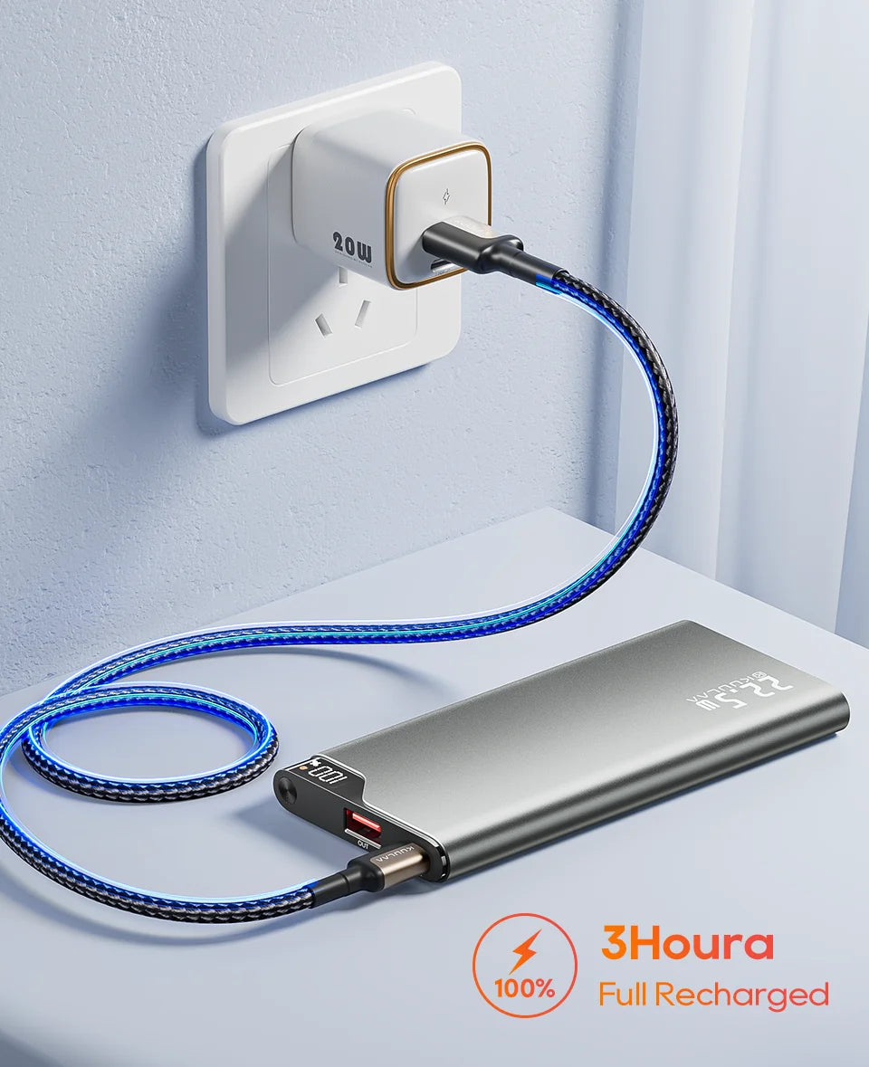 KUULAA 22.5W Power Bank 10000mAh Portable Charger PowerBank Fast Charging External Battery For iPhone 16 15 14 batterie externe