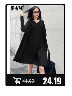 [EAM] Women Navy Blue Striped Irregular Elegant Blazer New Lapel Long Sleeve Jacket Fashion Tide Spring Autumn 2024 1DH5930