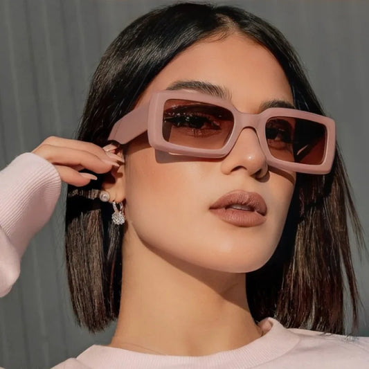 New Small Rectangular Women's Sunglasses Women Vintage Brand Sun Glasses Fashion Outdoor Street Photo Glasses UV400 Eyewear