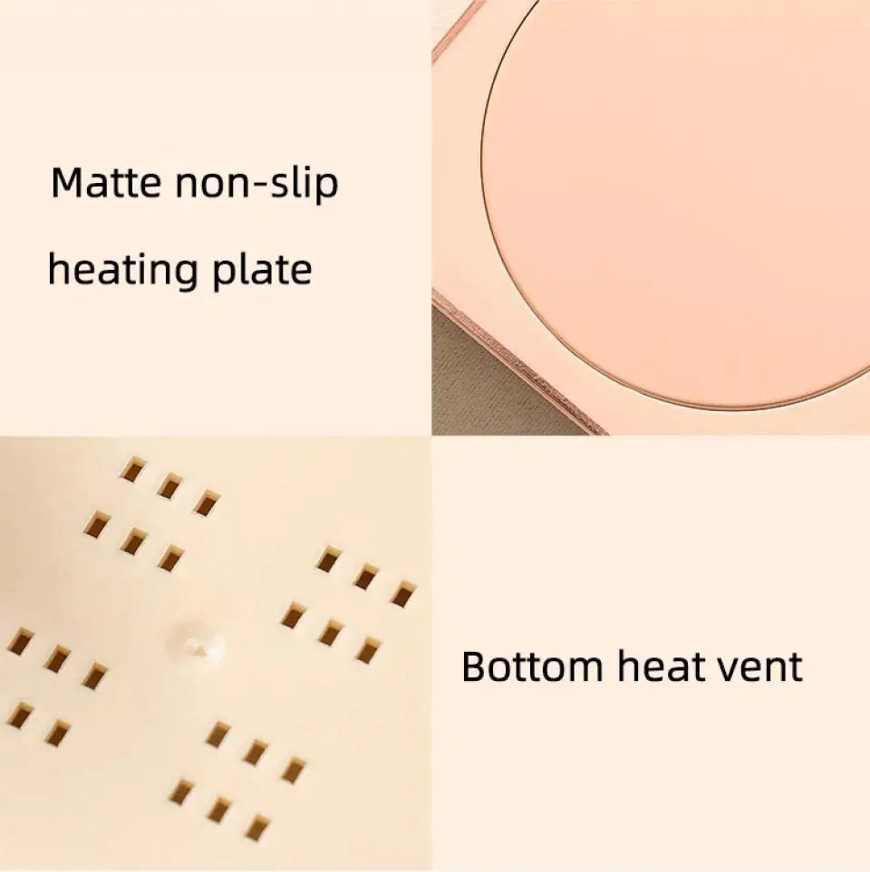 Cup Heater Mug Warmer Electric Hot Plate 55C Thermostatic Heating Pad Warm Coaster For Coffee Milk Tea Friends Gift 110V/220V