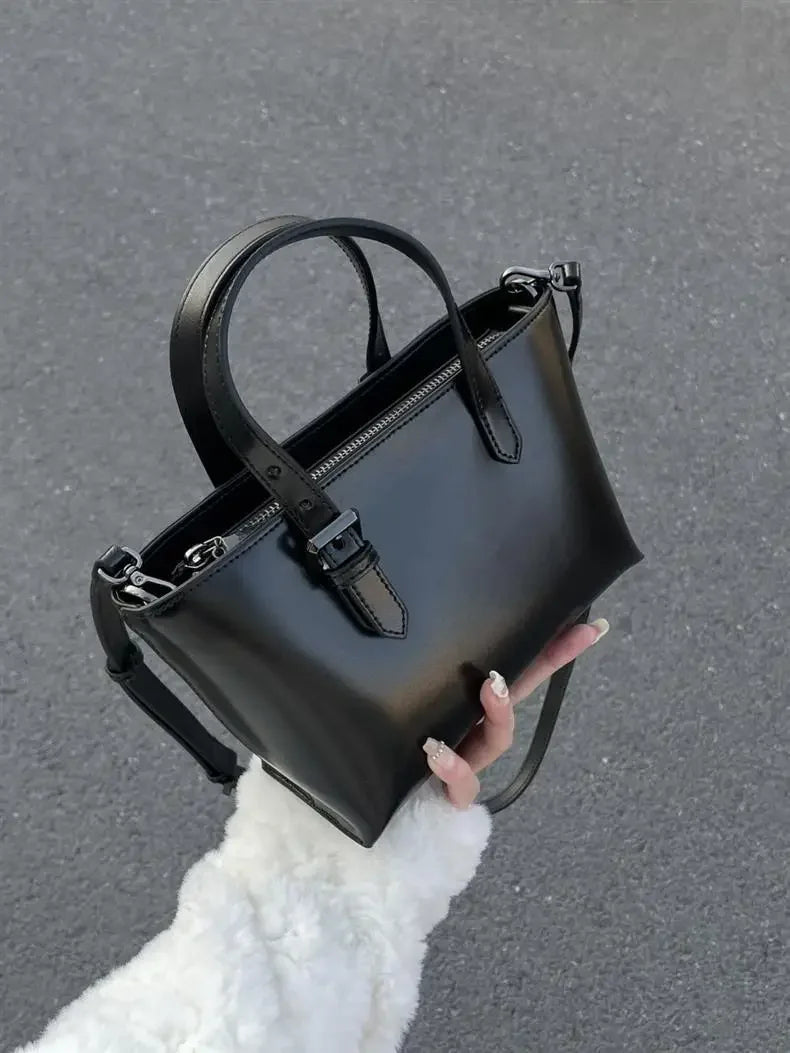 Tote Handbag for Women 2024 New Versatile Korean Niche Bags Retro Small Commuting Hand-held Crossbody Bag