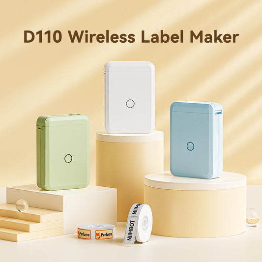 Niimbot D110/D11/D101 Mini Thermal Label Printer Portable Paper Maker Wireless Sticker Machine Inkless Labeller for Office Home