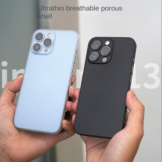 case for iphone 13 12 11 x xs xr pro max mini light Apple phone case breathable cooling protection cases phone accessories cover