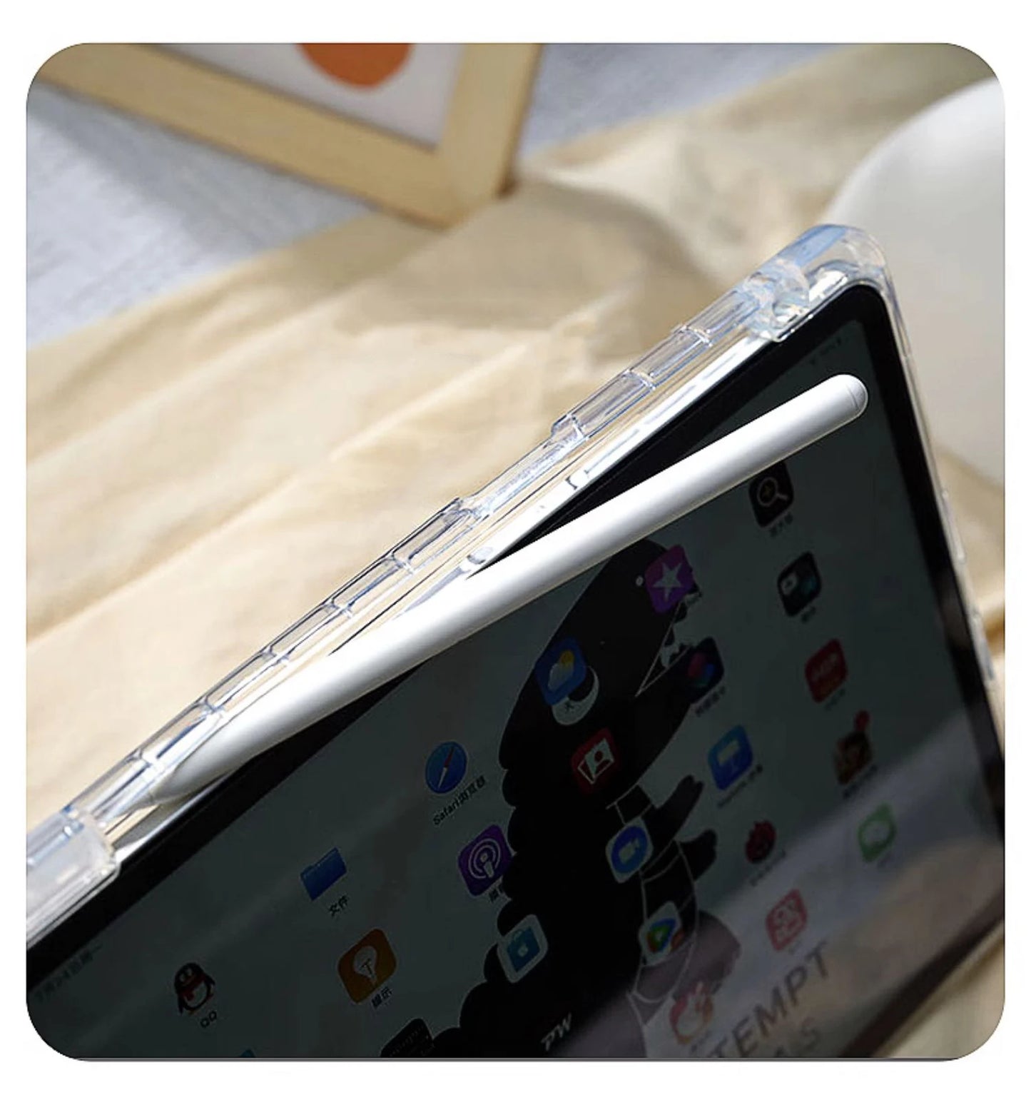 For 2024 iPad Pro 11 iPad 10th Generation iPad 10.2 7 8th  9th  Cover Gen  iPad Air6 4 5 10.9 13in 12.9 M2 M4 Pencil Holder Case