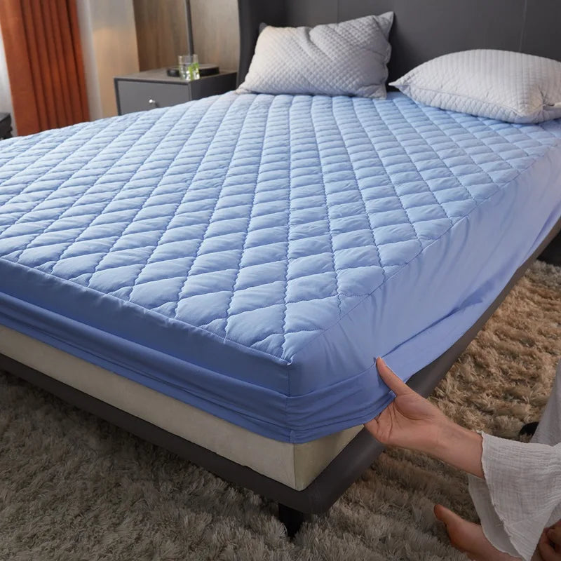 New Waterproof Mattress Cover Topper Washable Bed Cover Thickened Mattress Protector Cover Queen Size Bed Sheet Anti-mites Pad