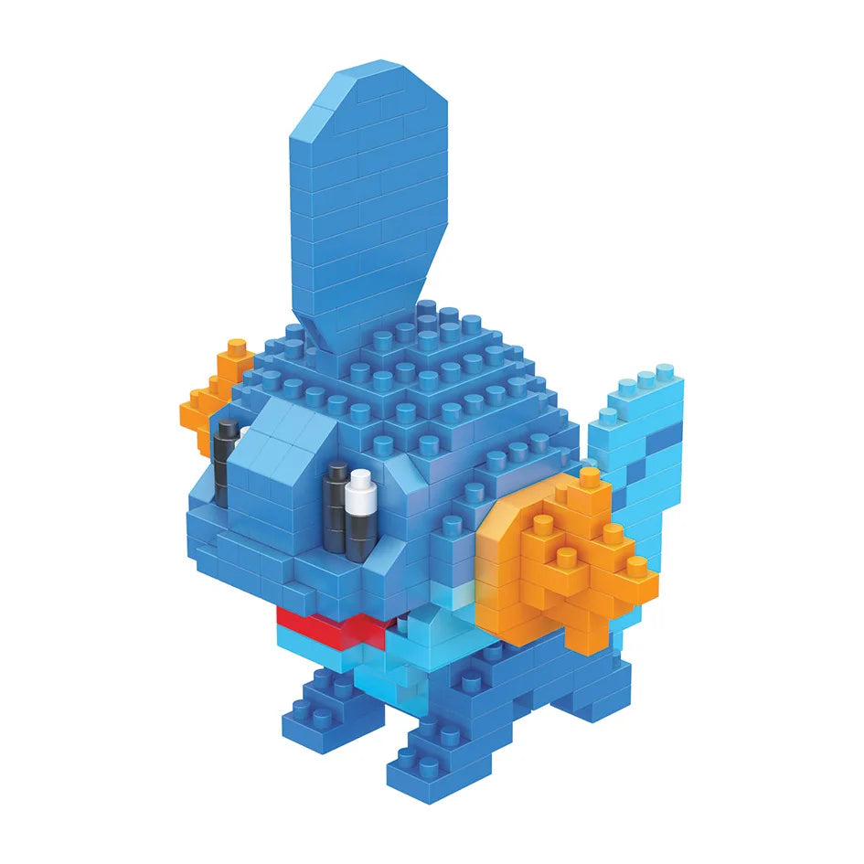 DIY Pokemon Blocks Small Cartoon Mini Building Block Pikachu Charizard Eevee Mewtwo Anime Assemble Action Model Dolls Toys